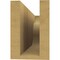 Ekena Millwork 4in. W x 6in. H x 16in. L Carmel Woodgrain TimberThane Rafter Tail, Primed Tan RFTUR04X06X16CARRCPR - alternate 3